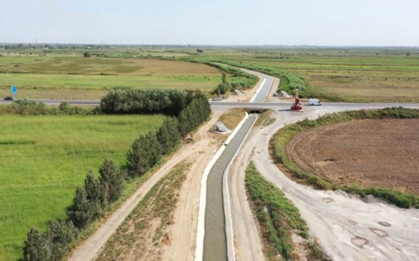 Boztəpə suvarma kanalında yenidənqurma işləri başa çatıb